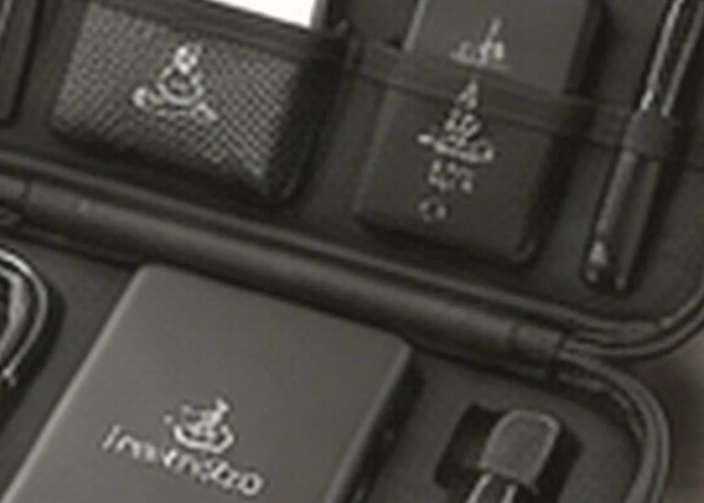 Generic promotional merchandise on a warehouse shelf