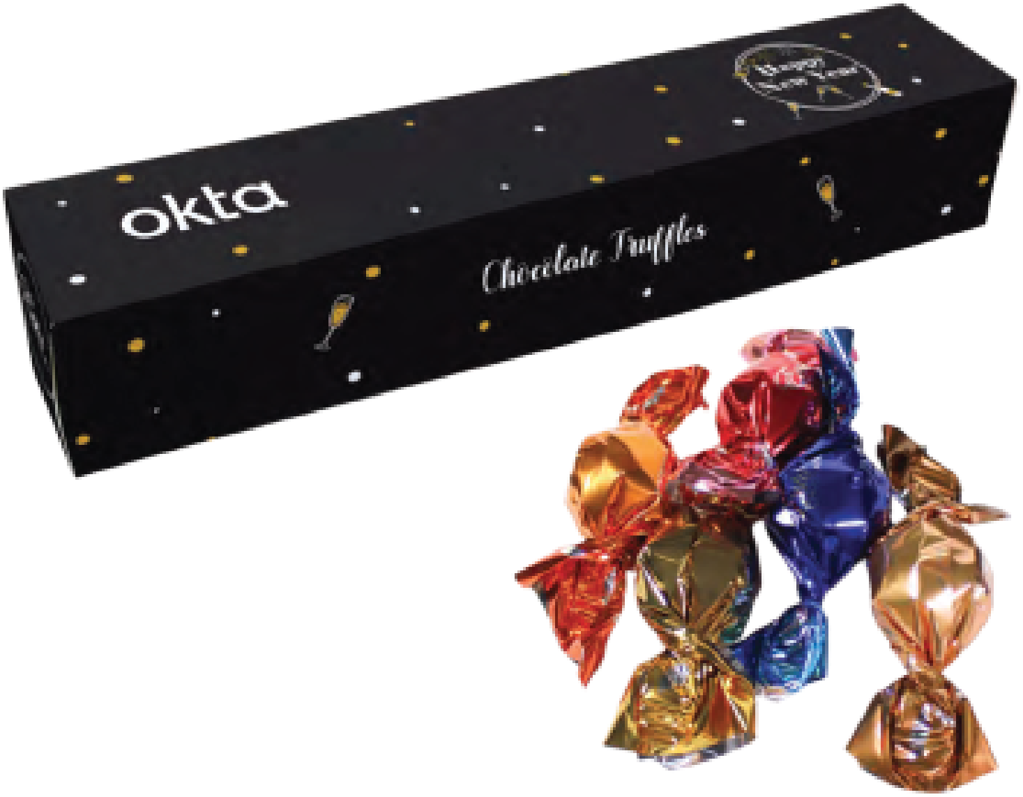 Okta holiday chocolate truffle gift box
