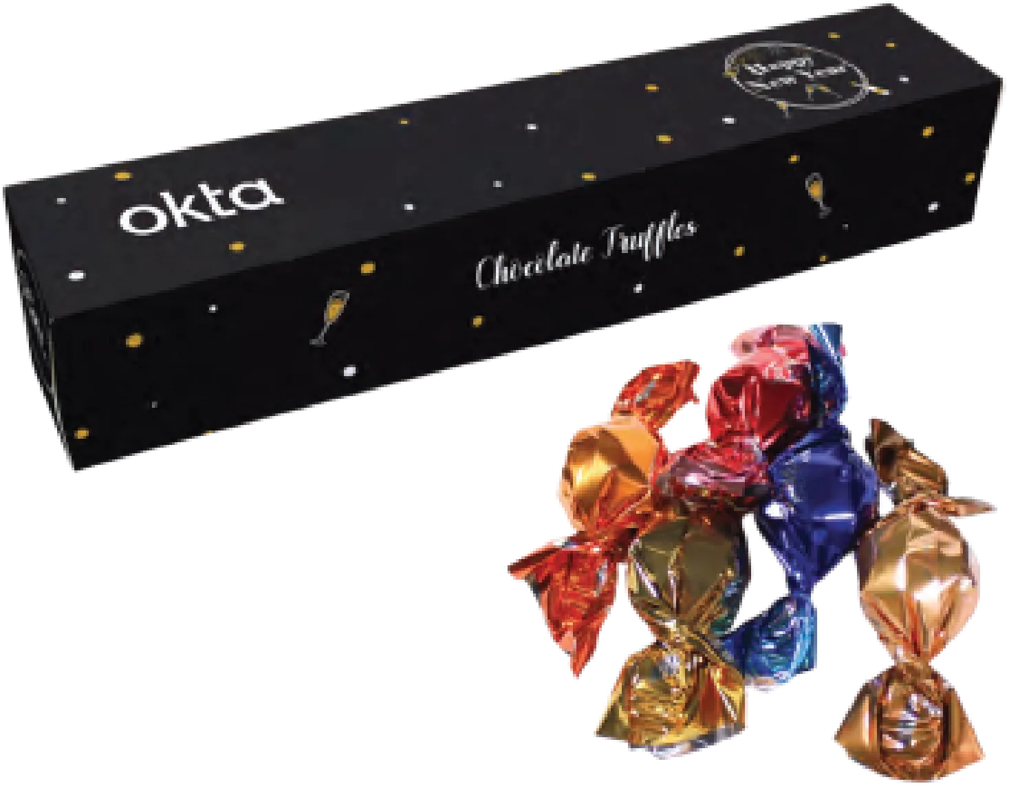Okta holiday chocolate truffle gift box