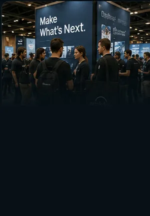 Branded event giveaways and booth merch for product launches and events
